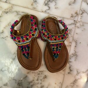 Indian sandals. Never worn. India size 25, roughly american side 8 in toddlers.